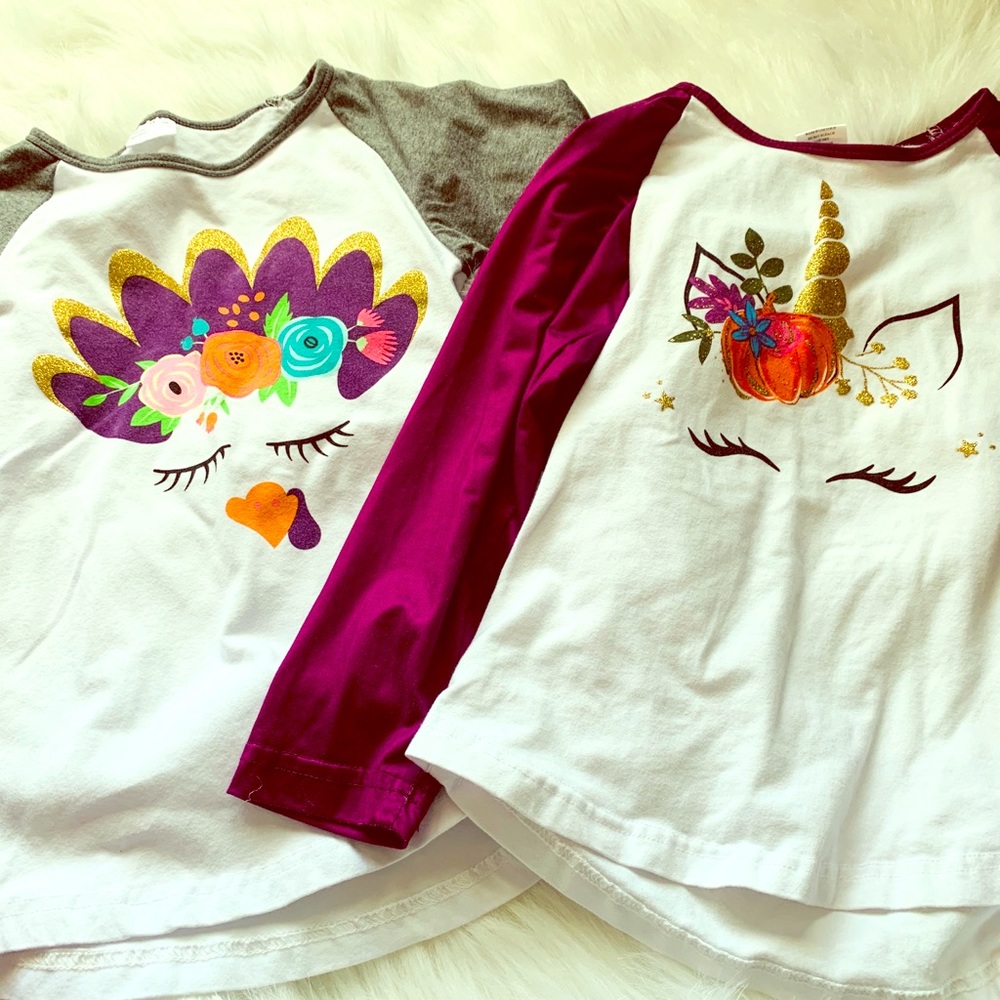 Girls boutique shirts for fall size 6